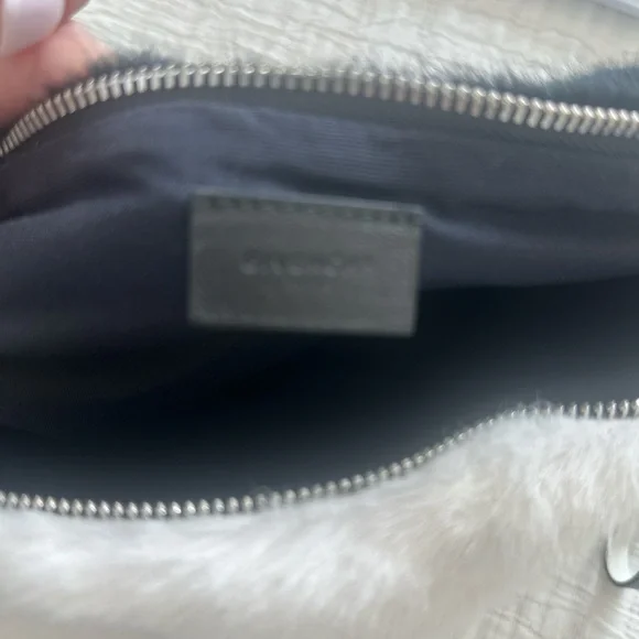 Givenchy White Faux Fur Clutch - Picture 4 of 5